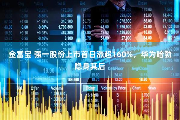 金富宝 强一股份上市首日涨超160%，华为哈勃隐身其后