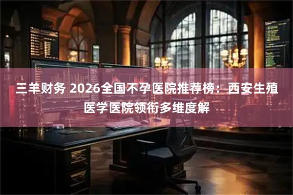三羊财务 2026全国不孕医院推荐榜：西安生殖医学医院领衔多维度解